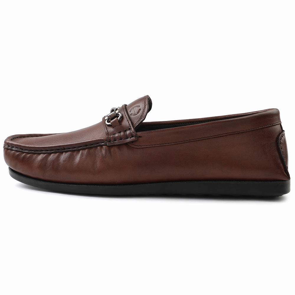 Healers Brown Casual Loafers For Men S201-01 By Liberty Charles Tyrwhitt Loafers