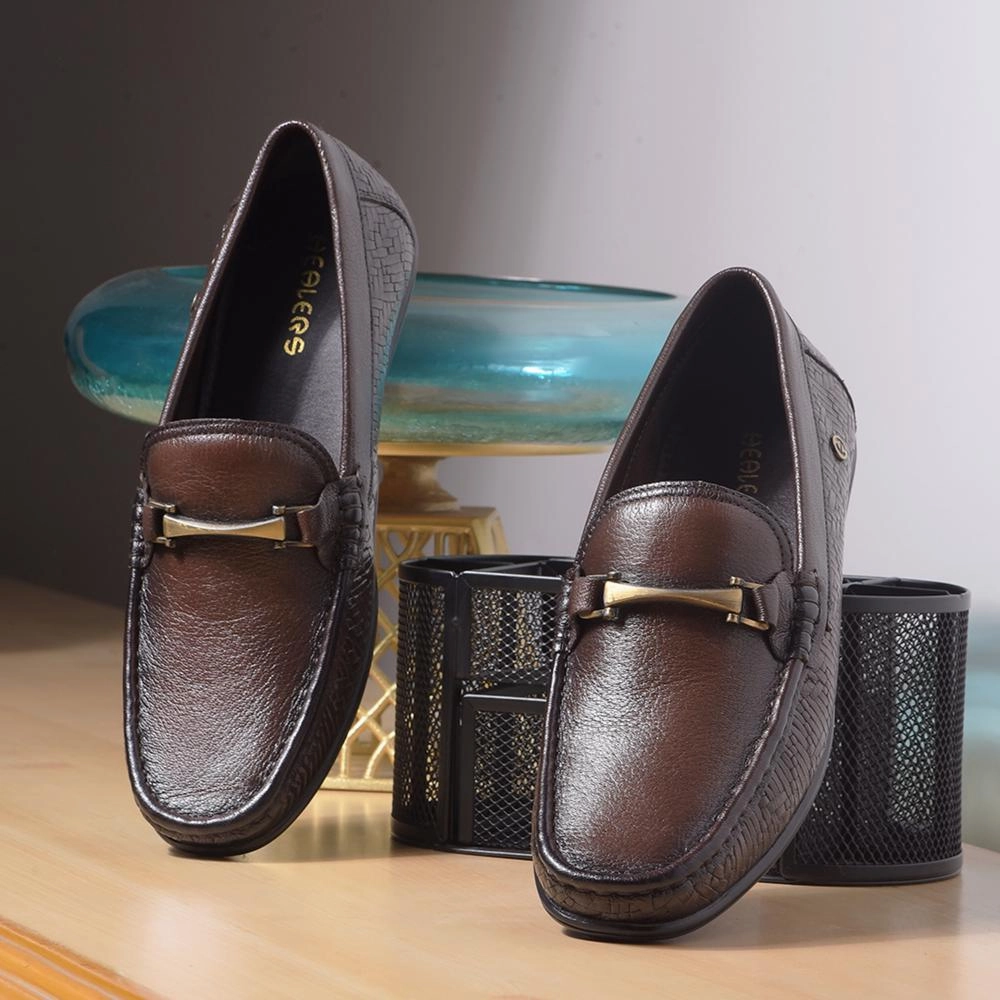 Nautica Loafers Healers By Liberty Mens OSL-49 Brown Formal Loafers