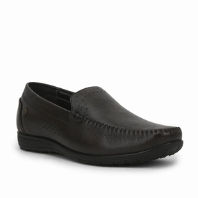 Healers Casual Non lacing Loafers Shoes For Men (D.Brown) JPL-271 By Liberty Velvet Loafers With Tuxedo