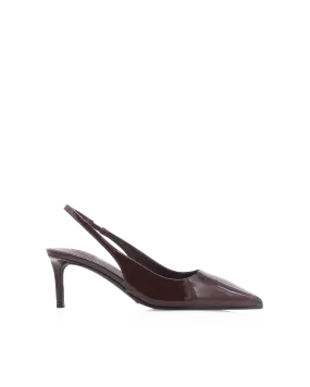 Boyfriend Jeans With High Heels OSKANNA - CHOCOLATE PATENT