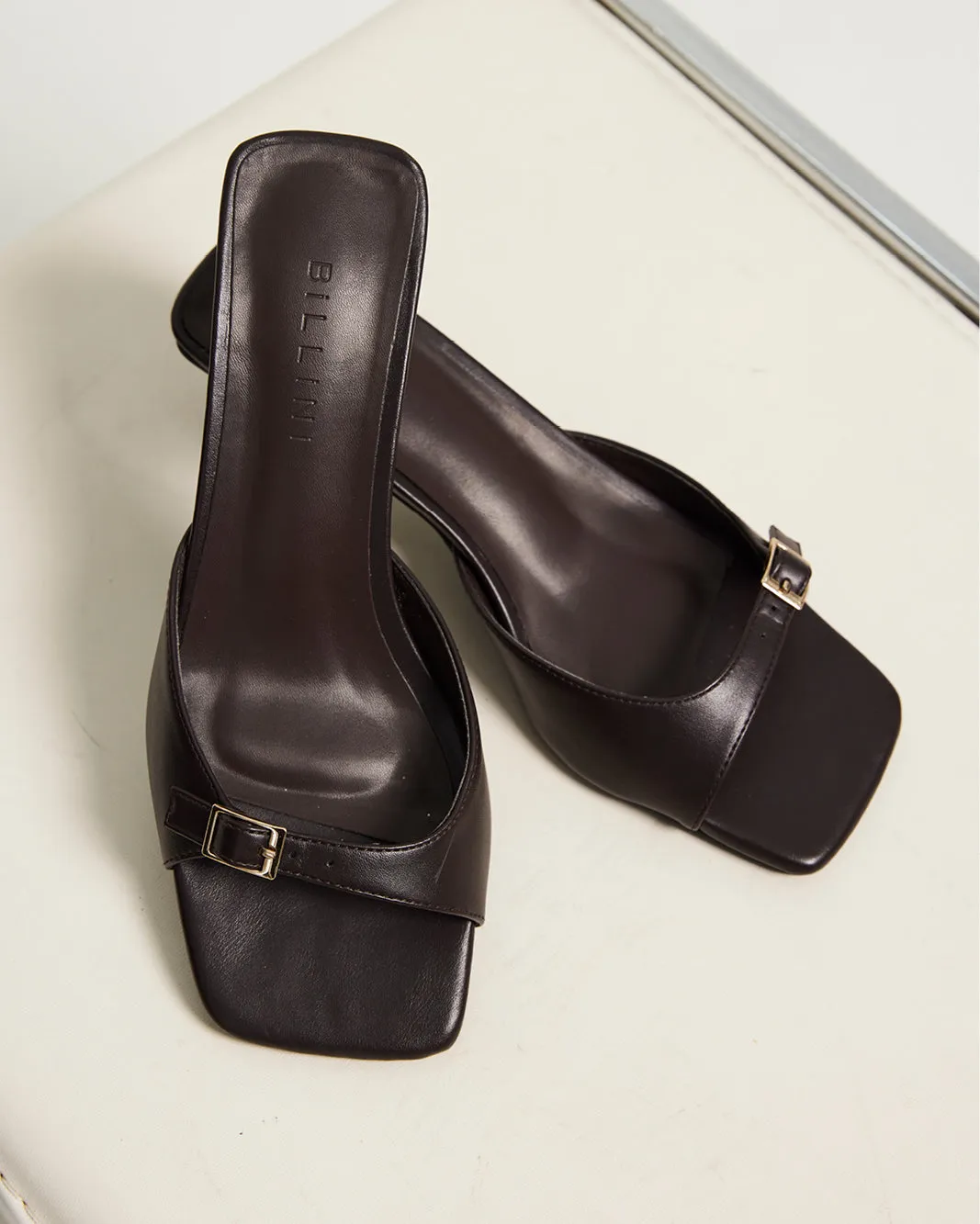 Metal High Heel TILDEN - DARK CACAO