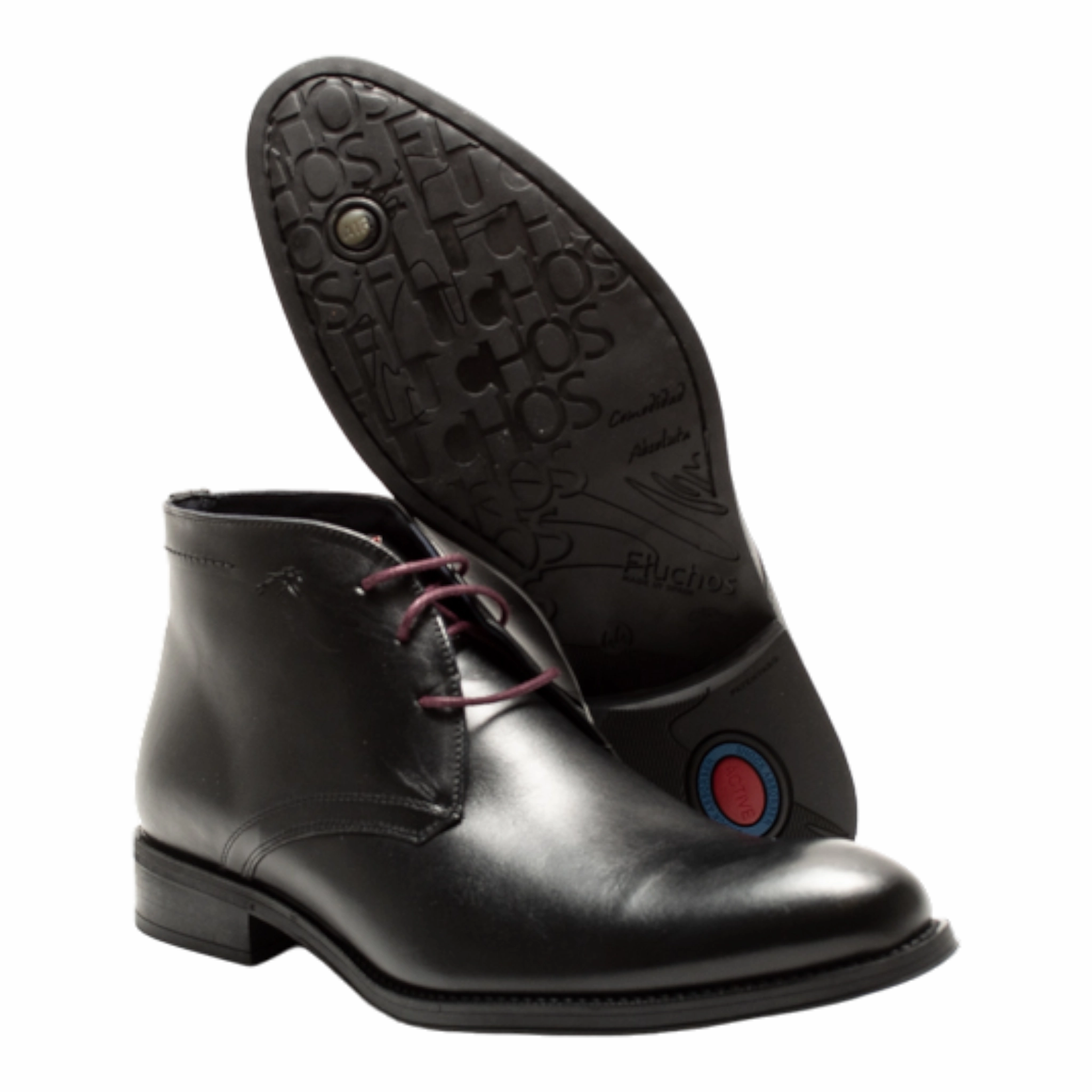 Heracles 8415 Embossed Leather Ankle Boots