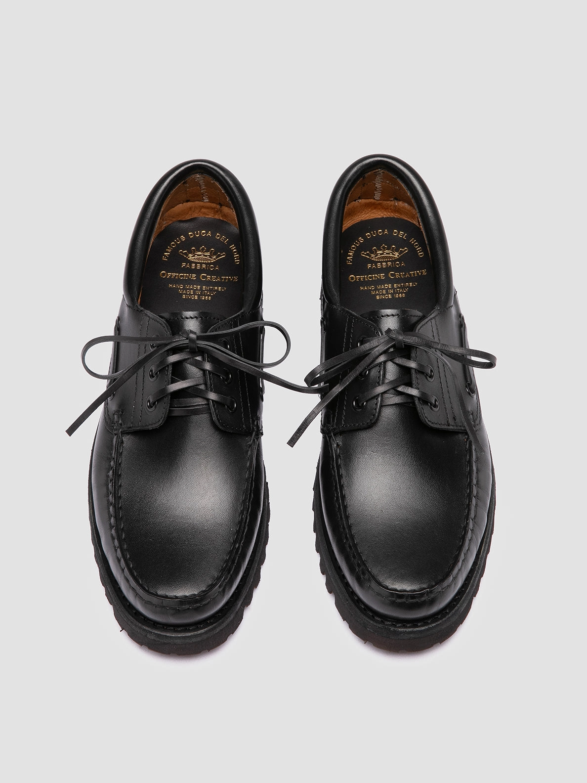 Pimp Loafers HERITAGE FLEXI 001 - Black Leather Boat Shoes