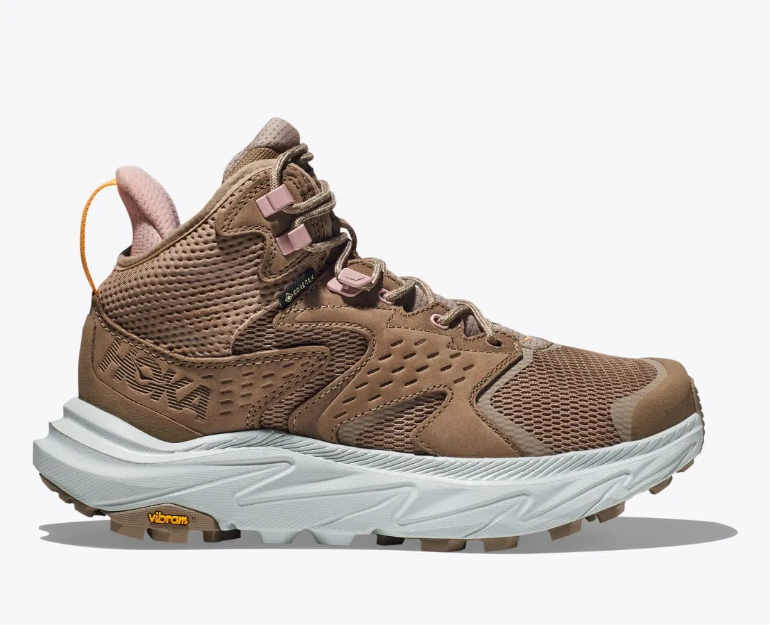 Hoka | Anacapa 2 Mid GTX | Women's | Dune/Ice Flow Nortiv 8 Ankle High Waterproof Hiking Boots