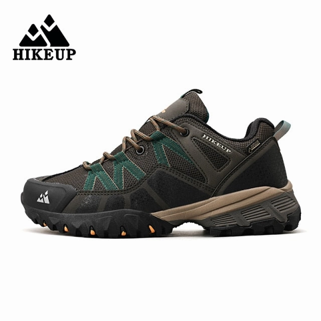Avalanche Hiking Boots HIKEUP 2020 Summer Men Hiking Shoes Mesh Fabric Mountain Climbing Shoes Outdoor Trekking Sneakers Fishing Hunting Boots For Men