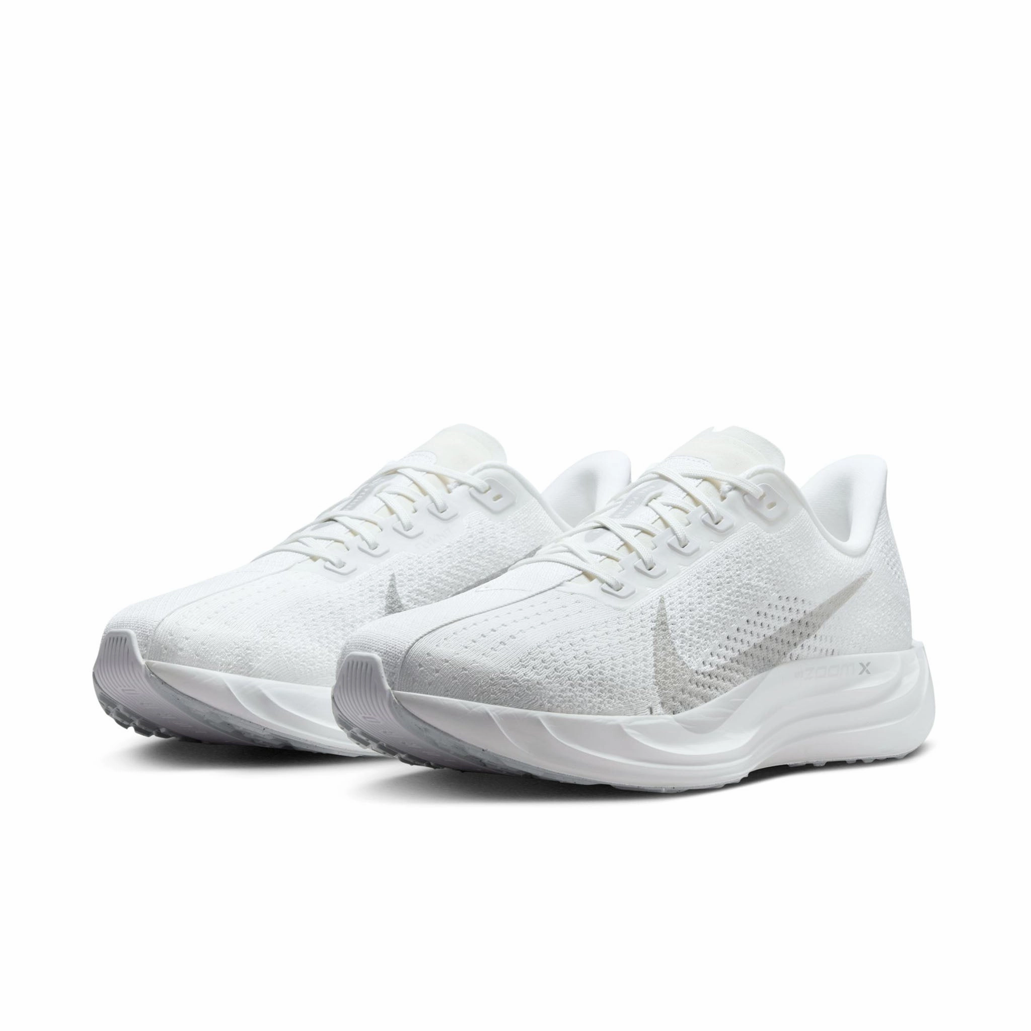 Nike Air Flight Shoes Nike | Men's Pegasus Plus Road Running Shoes - White/Pure Platinum-Wolf Grey