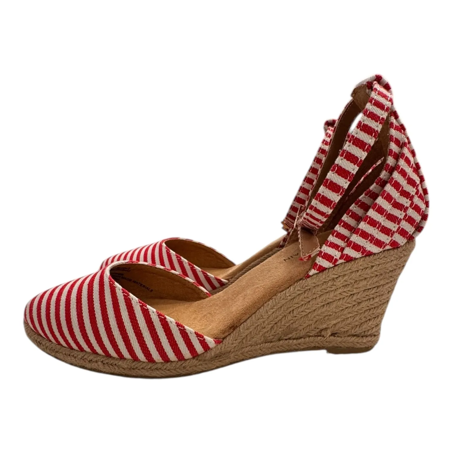 Shoes Heels Wedge By White Mountain In Red & White, Size:6 High Heel Joi