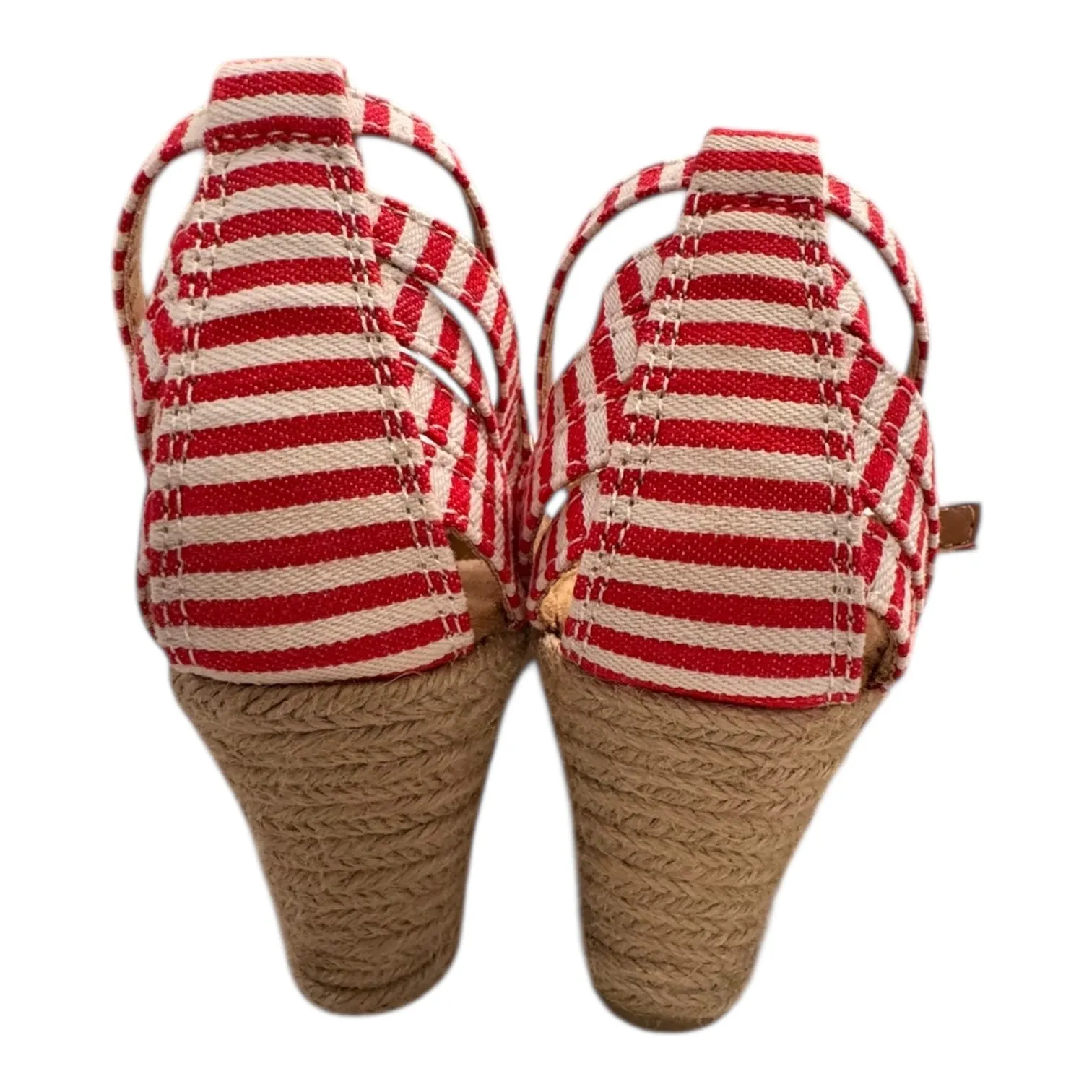Shoes Heels Wedge By White Mountain In Red & White, Size:6 Beachy Heels