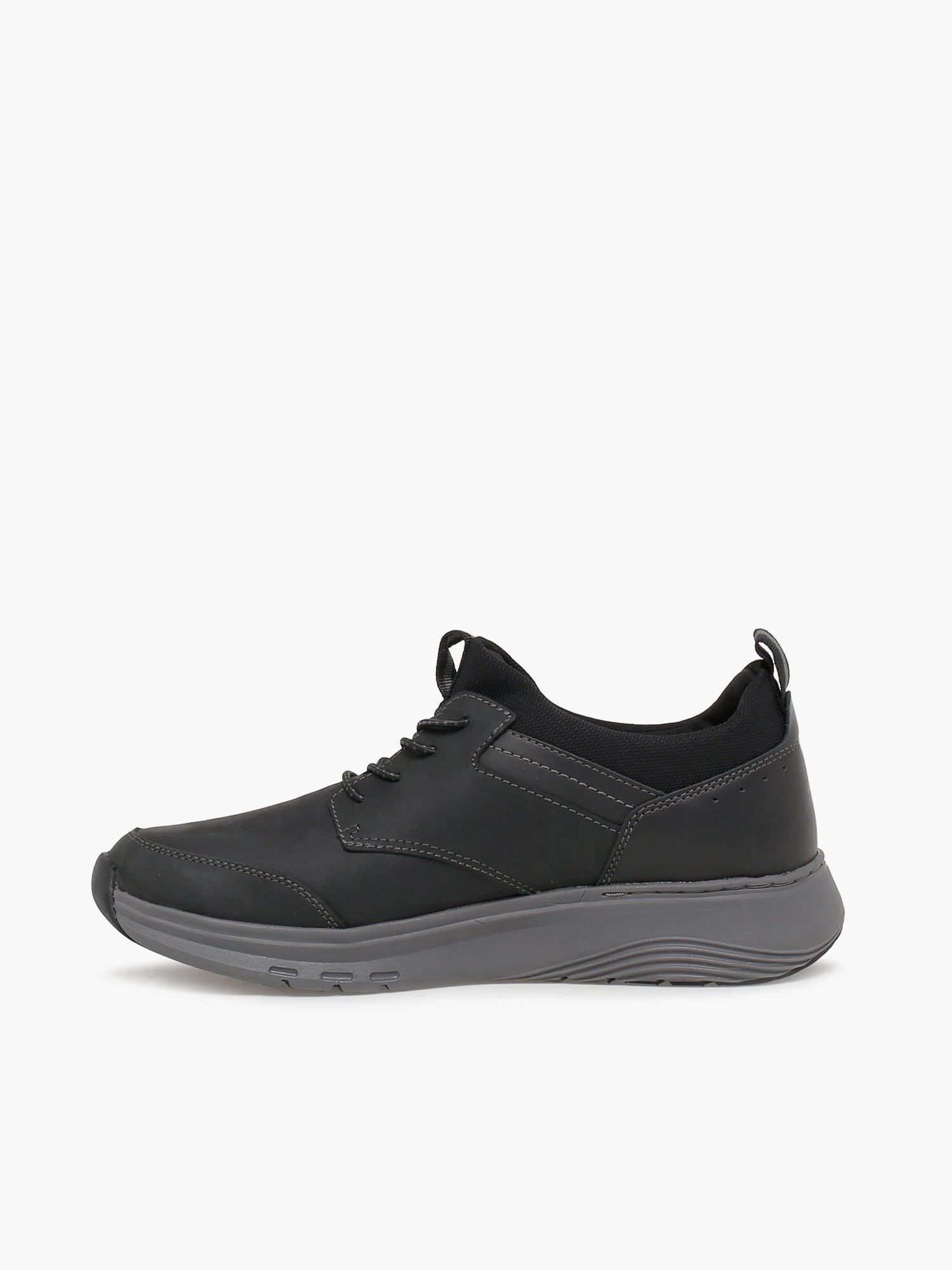 Chunky Platform Oxford Shoes Motion Trek Ez Black Leather