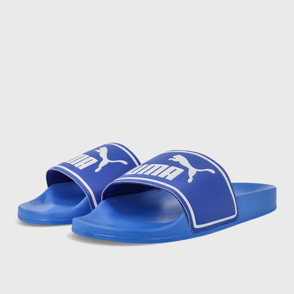 Puma Mens Poolcat Slides Blue Mochi Slippers