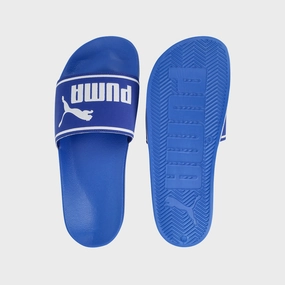 Puma Mens Poolcat Slides Blue Corduroy Slippers