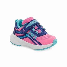 Infant Girl Stride Rite Made 2 Play Journey 3.0 in Pink Individual Toe Sneakers