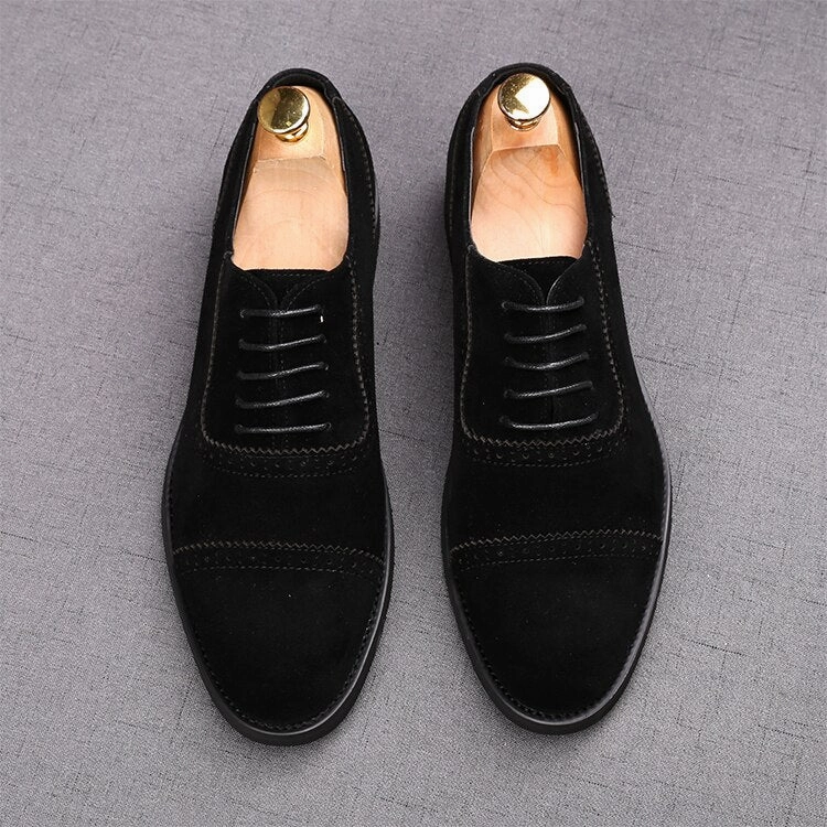 Cameron Leather Oxfords West Louis Lace-up Italian Stylist Flat Formal Oxfords Shoes