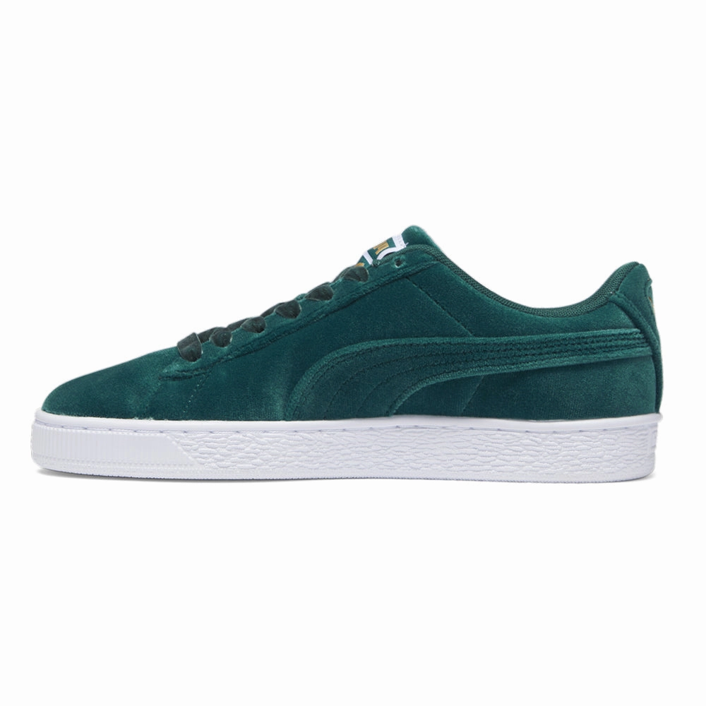 New Puma Race Shoes Basket Classic Velvet Lace Up Sneakers
