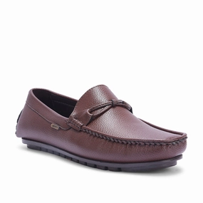 Fortune Brown Formal Loafers For Men AVL-5 By Liberty Loafers Bread Cranberry