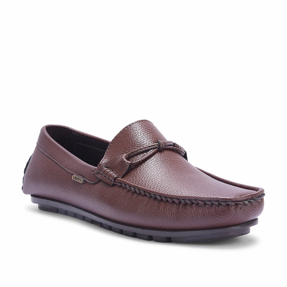 Fortune Brown Formal Loafers For Men AVL-5 By Liberty Loafers With Khakis