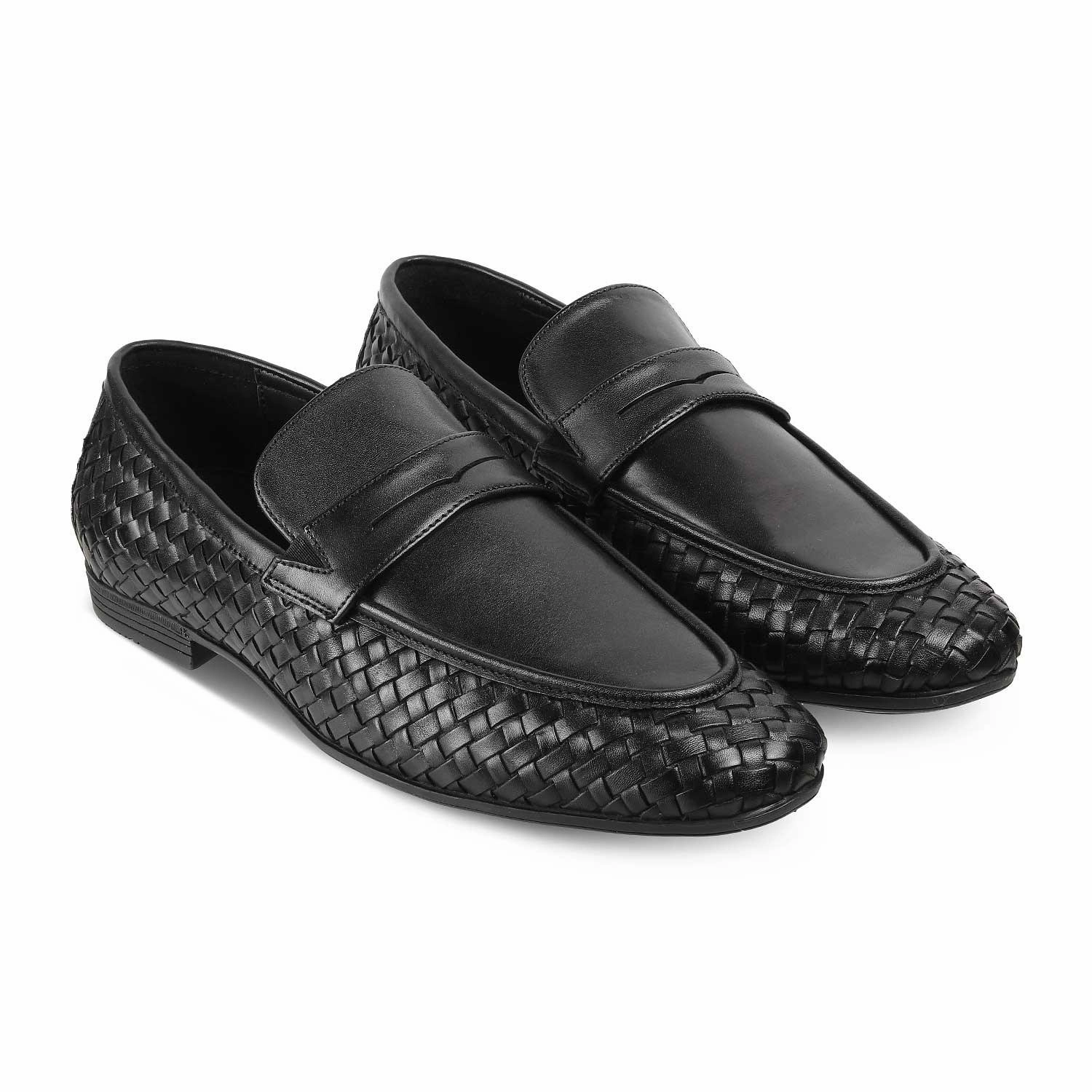 Johnston And Murphy Penny Loafers The Sydney Black Men's Leather Loafers