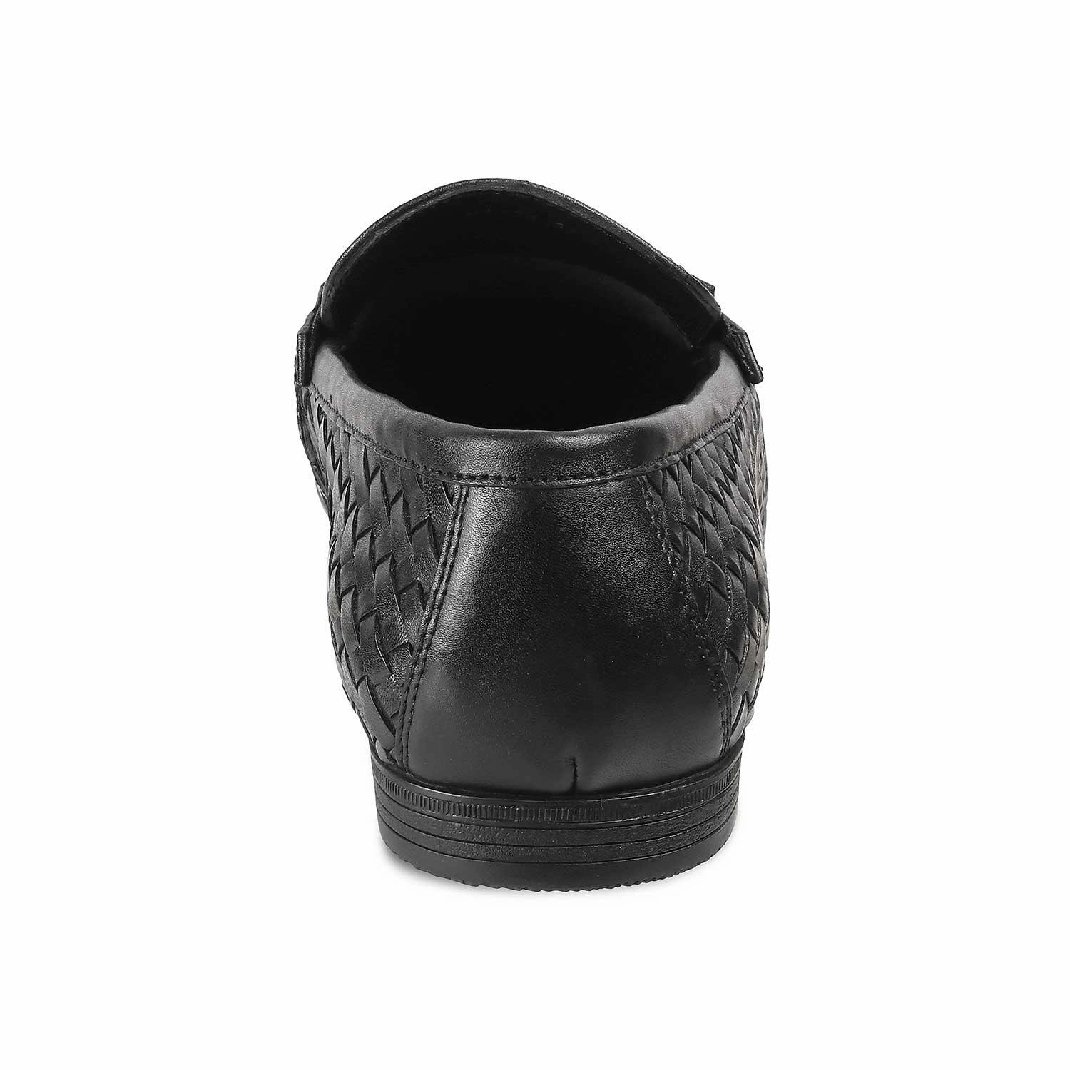 The Sydney Black Men's Leather Loafers Earth Spirit Loafers