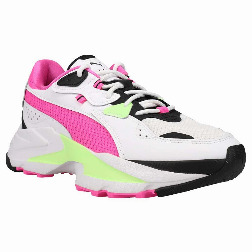 Puma Voyage Nitro 3 Running Shoe Orkid Neon Lace Up Sneakers