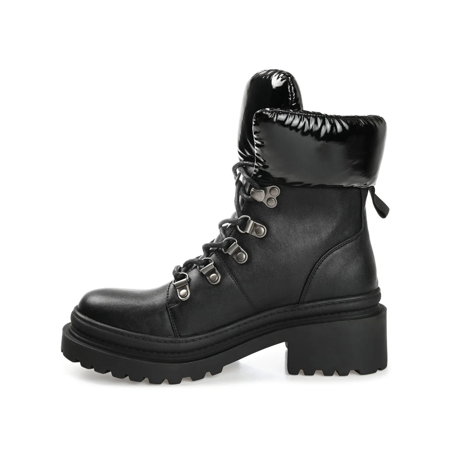 IRRAH - FINAL SALE (NO EXCHANGES) Combat Boots With Zipper In Back