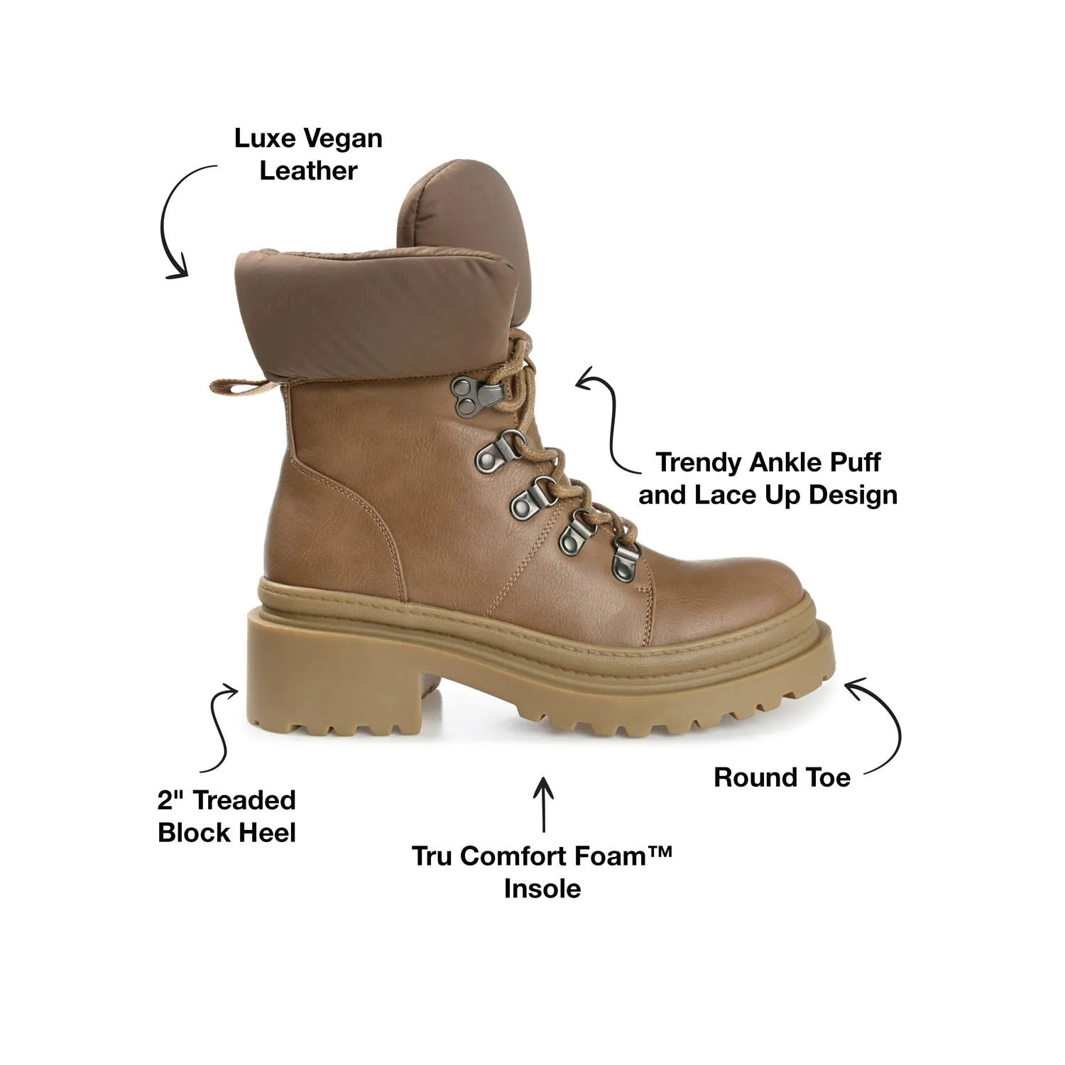 IRRAH - FINAL SALE (NO EXCHANGES) Cute Combat Boots