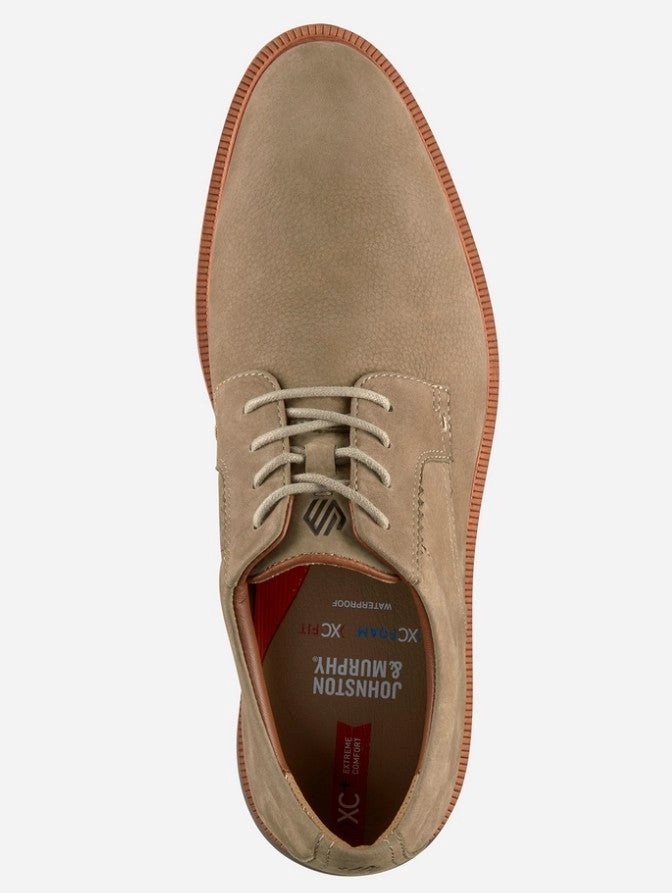 Low Cut Oxfords J&M XC  Parker Taupe Suede Waterproof Plain Toe