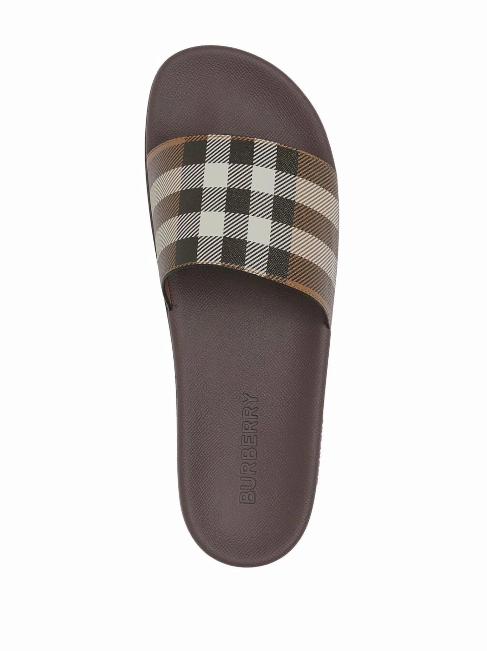 Hello Kitty House Slippers check-print slides