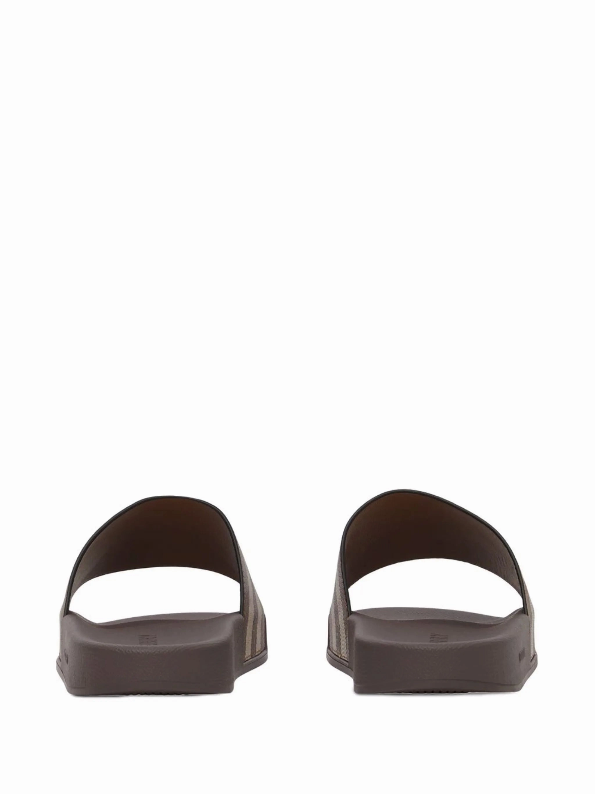 Ugh Slippers check-print slides