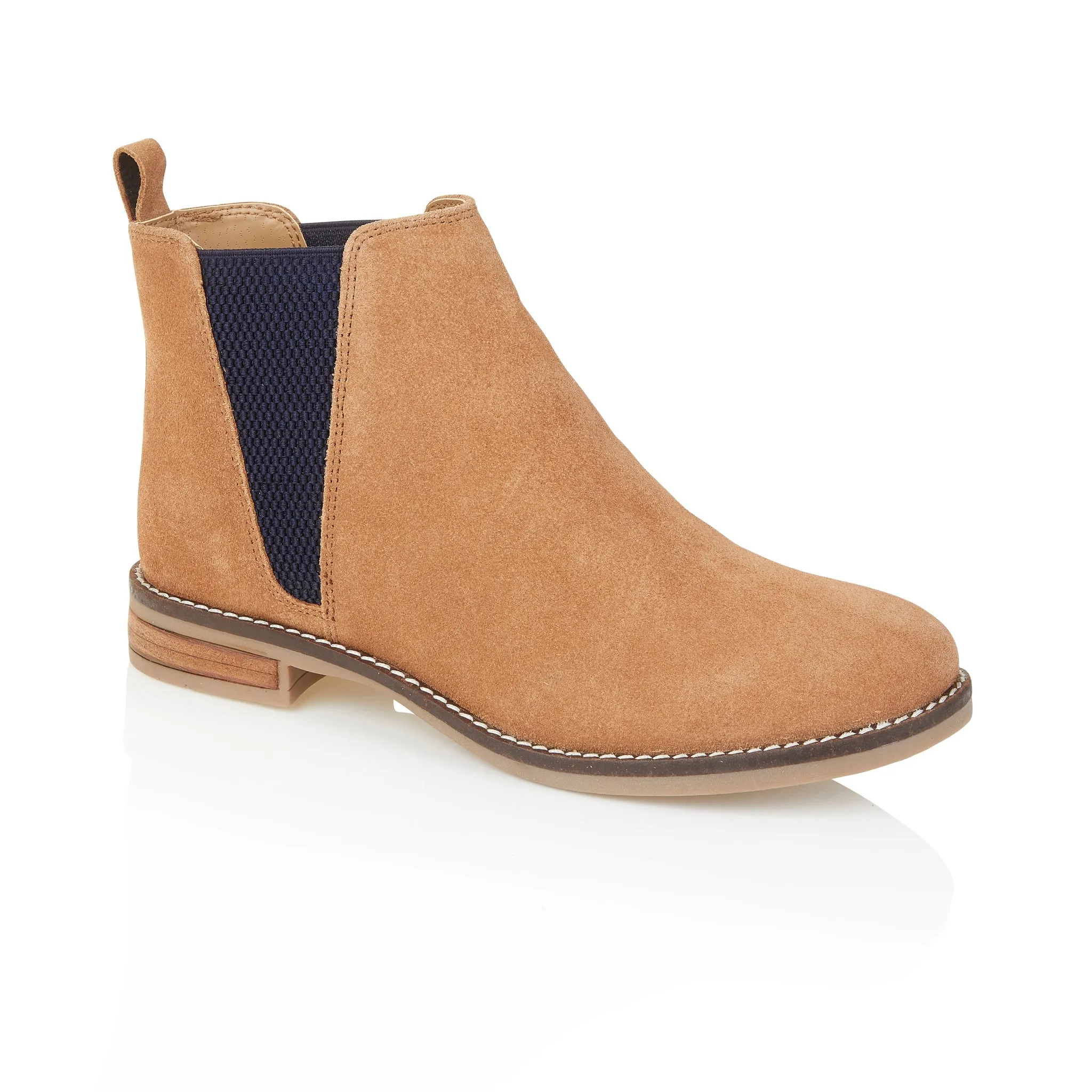 Chelsea Boots Bootcut Jeans Juliet Suede Leather Chelsea Boots - Tan