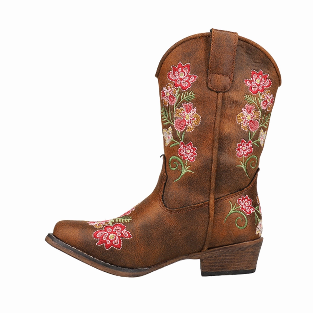 Horse Sport Boots Juliet Embroidery Snip Toe Cowboy Boots (Little Kid-Big Kid)