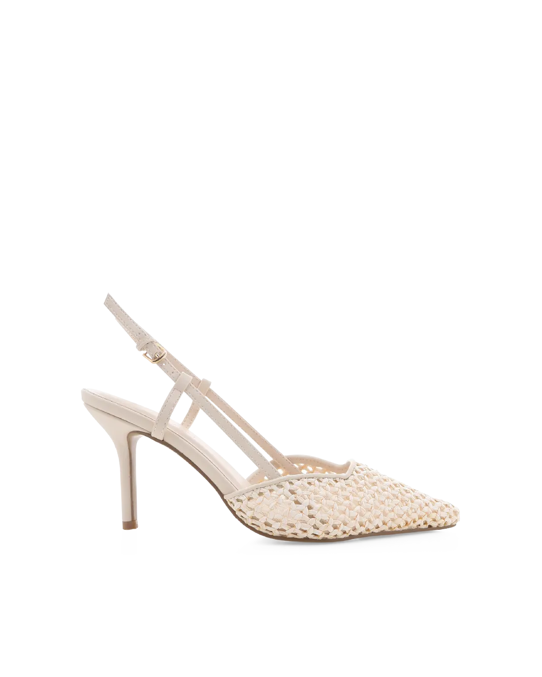 KAMERON - CREAM RAFFIA Bling High Heels