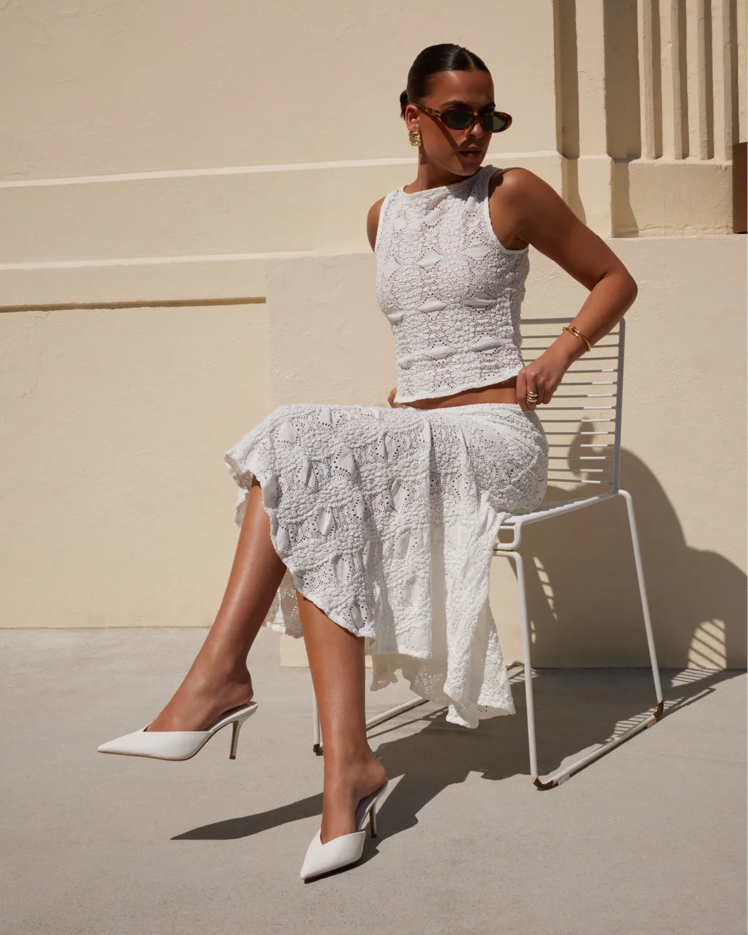 KAREY - WHITE Origin Of High Heeled Shoes