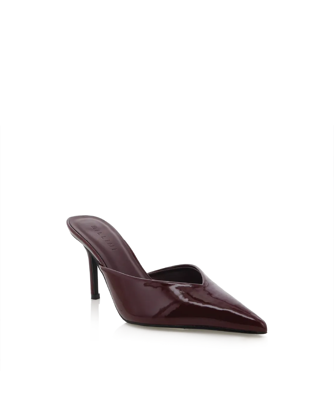 KAREY - WINE PATENT Brown Heel Sandals