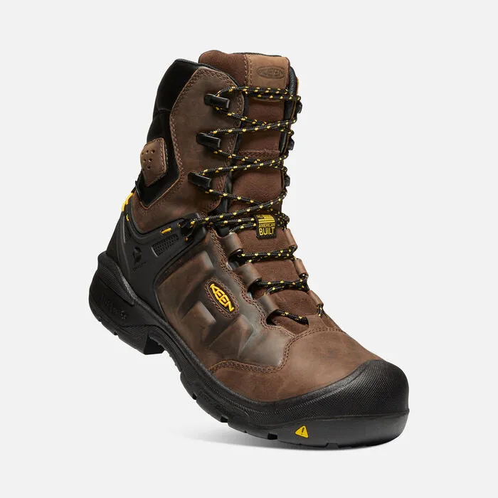 Work Boots Non Steel Toe KEEN UTILITY MEN'S DOVER 8" WATERPROOF CARBON-FIBER TOE BOOT