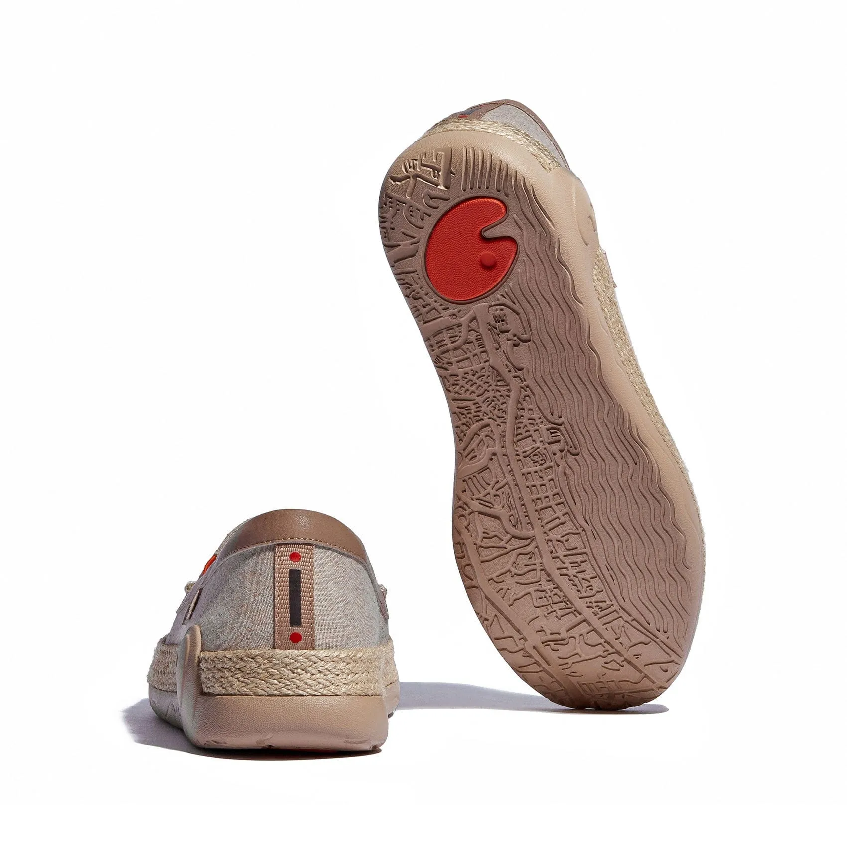 Platform Closed Toe Espadrilles Khaki Brown Marbella V Women