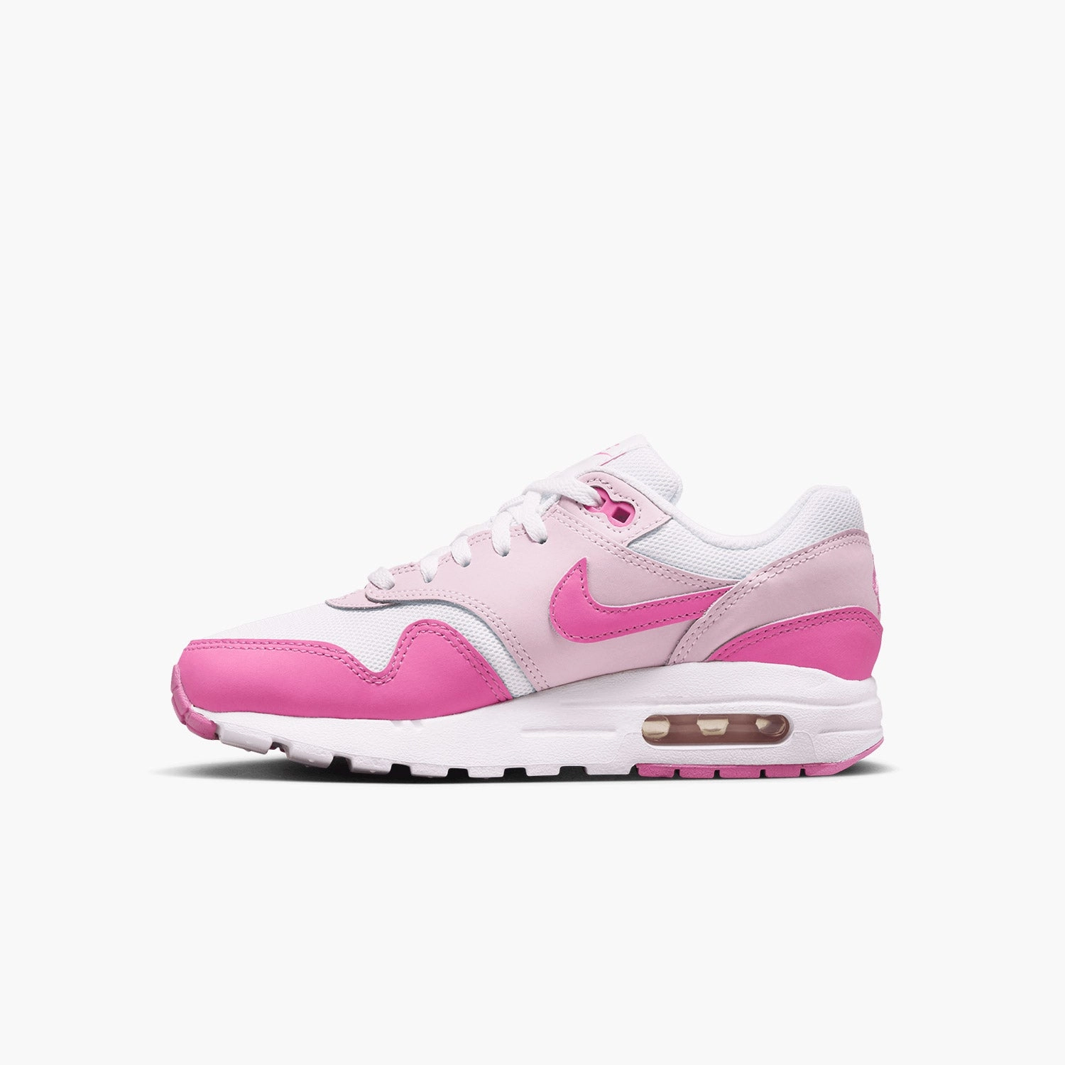 Kid's Air Max 1 "White Pink Foam" Grade School Nike Shoes Size