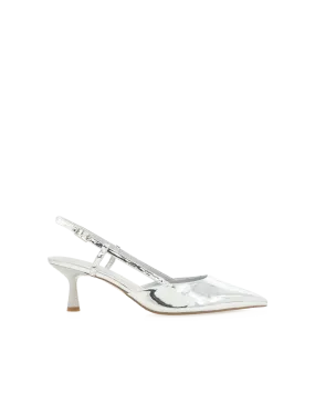 KYRIE - SILVER CHROME High Heel Walk