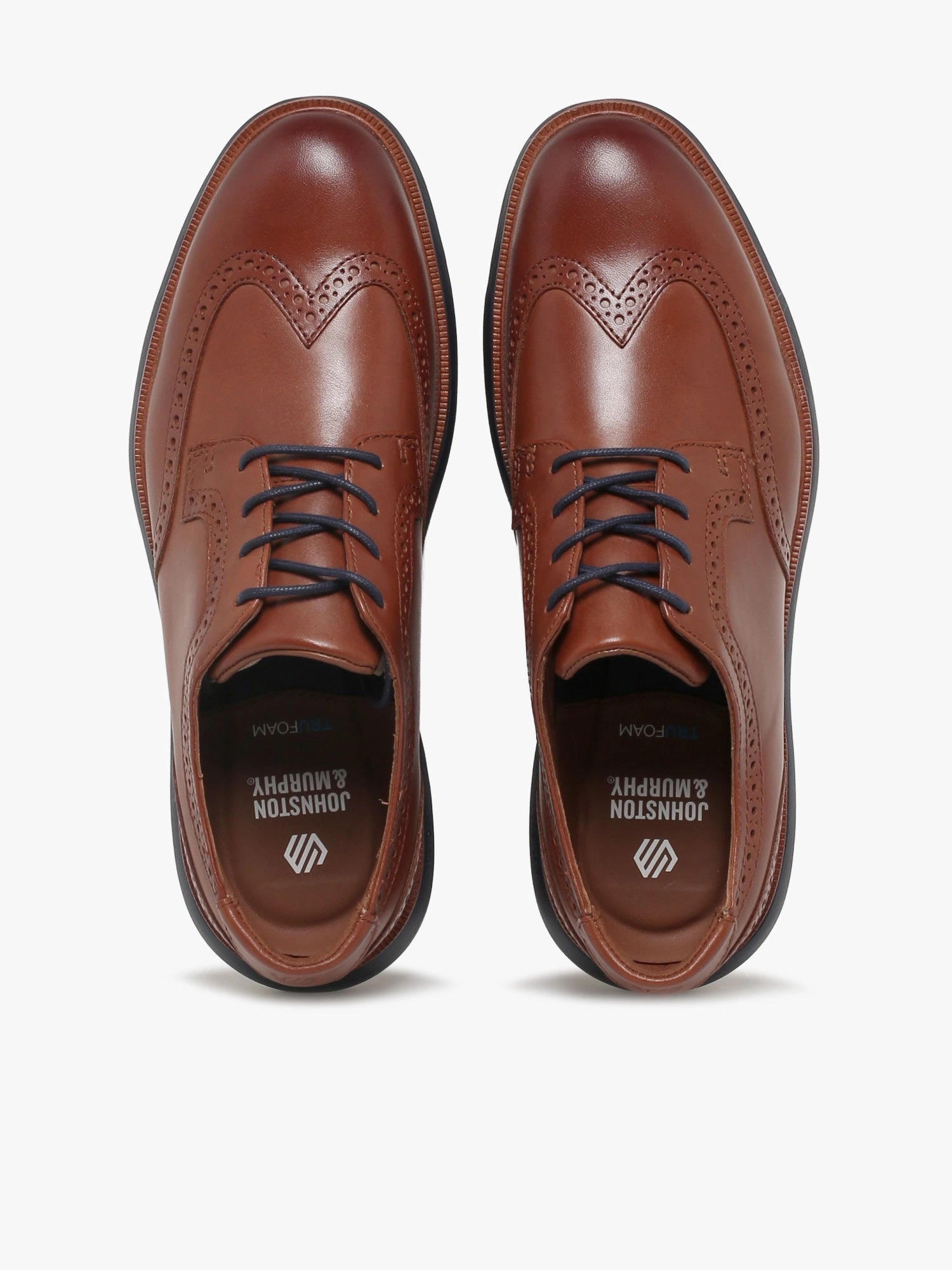 Larkin Wing Tip Tan Leather 204168 Florsheim Rucci Cap Toe Oxford