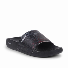 Slippers With Lights Leap7x By Liberty Men NITWALK-2 Black Casual Slides