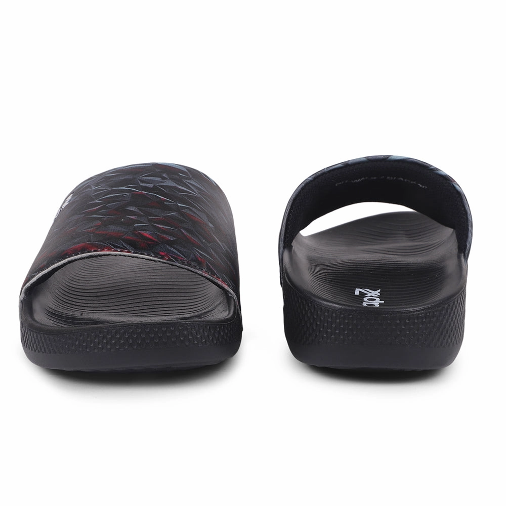 Nylon Slippers Leap7x By Liberty Men NITWALK-2 Black Casual Slides