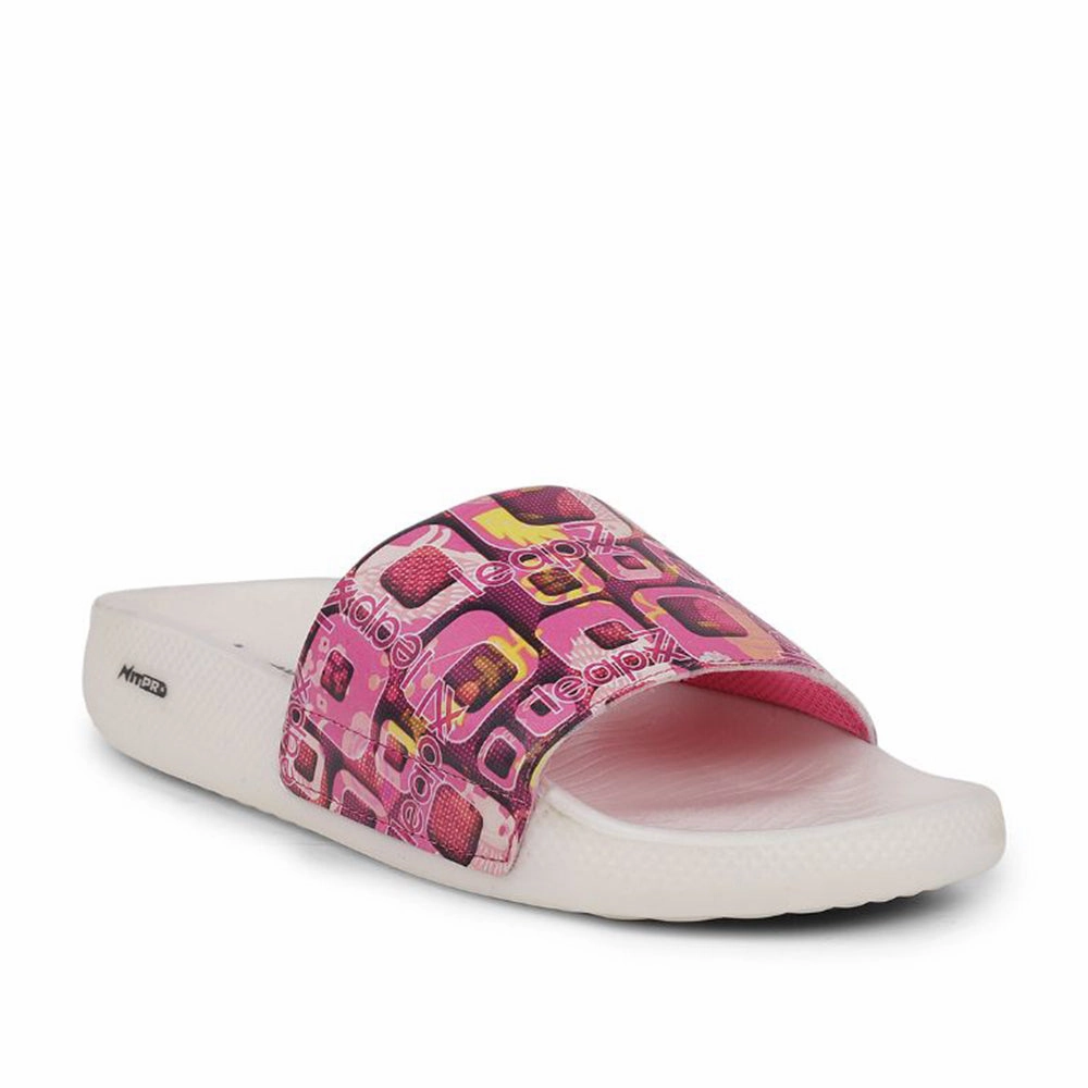 Leap7x Casual Pink Slides For Women NITWALK-1L By Liberty Slip Knock Off