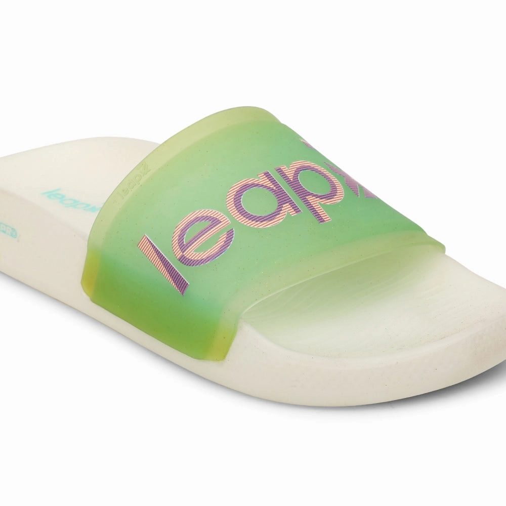 Leap7x NITPRO Casual Sea Green Slides For Women NITWALK-L9 By Liberty Barefoot Slides