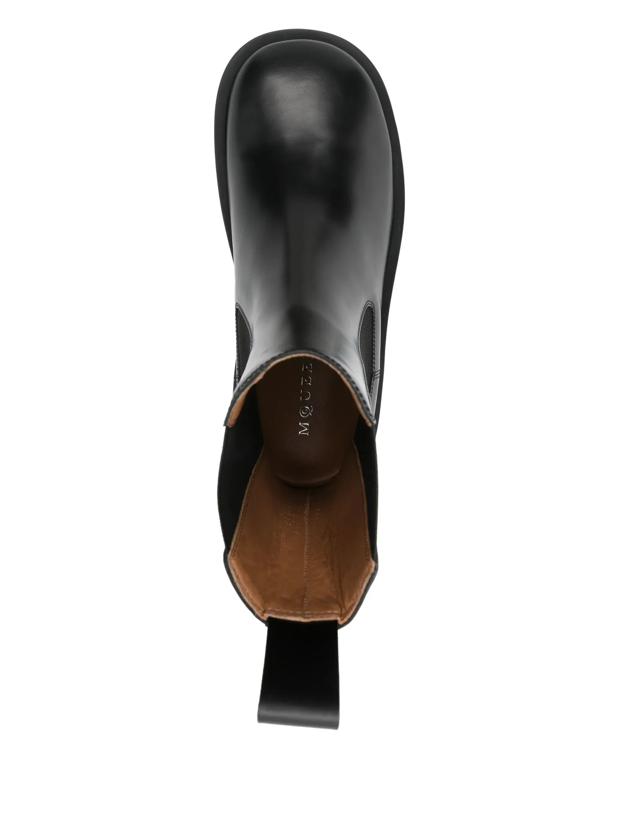 leather boots Suede Heeled Chelsea Boots