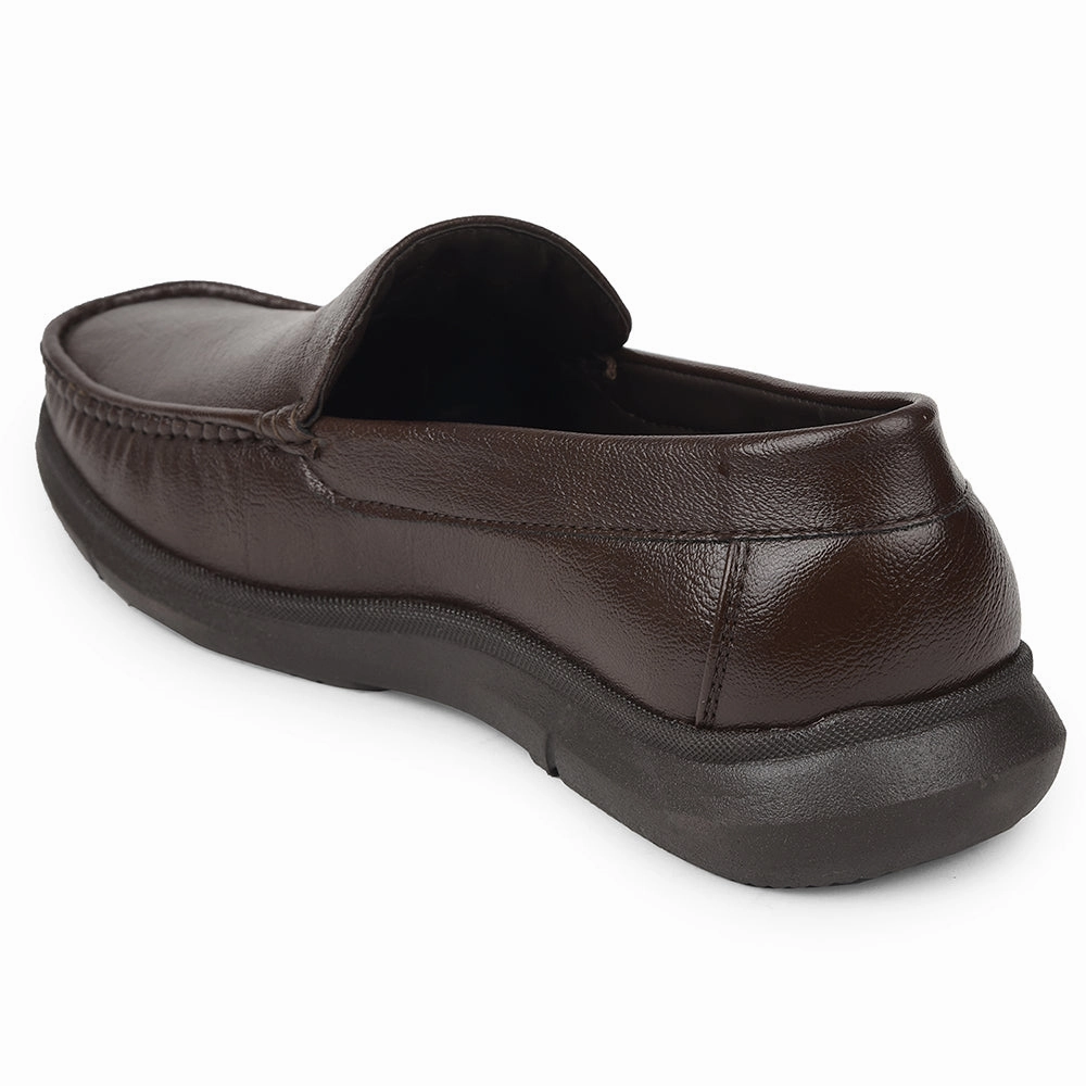 Healers Brown Formal Loafers For Men VSL-3 By Liberty Brixton Loafers