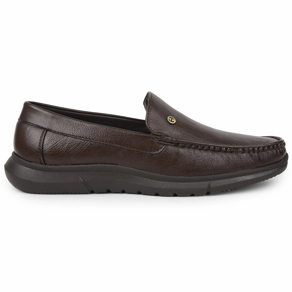 Healers Brown Formal Loafers For Men VSL-3 By Liberty Everleigh Loafers
