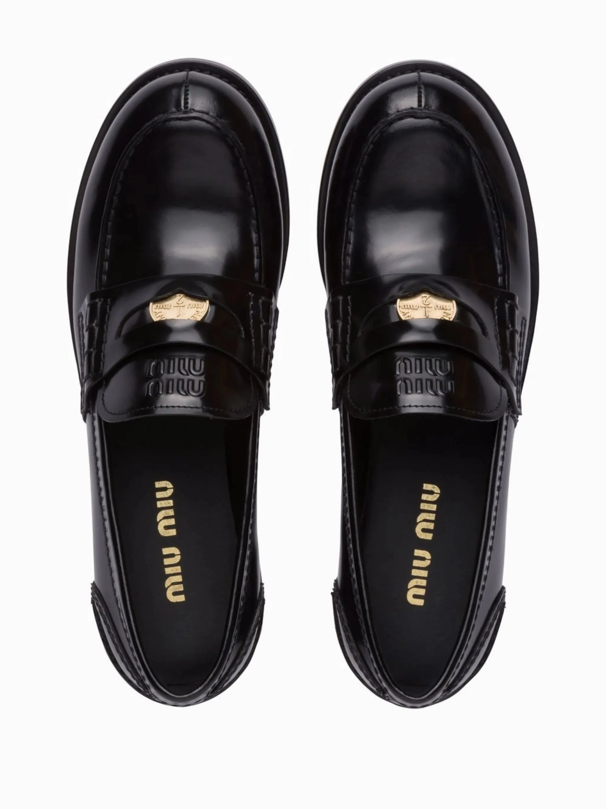 Loafers Block leather penny loafers