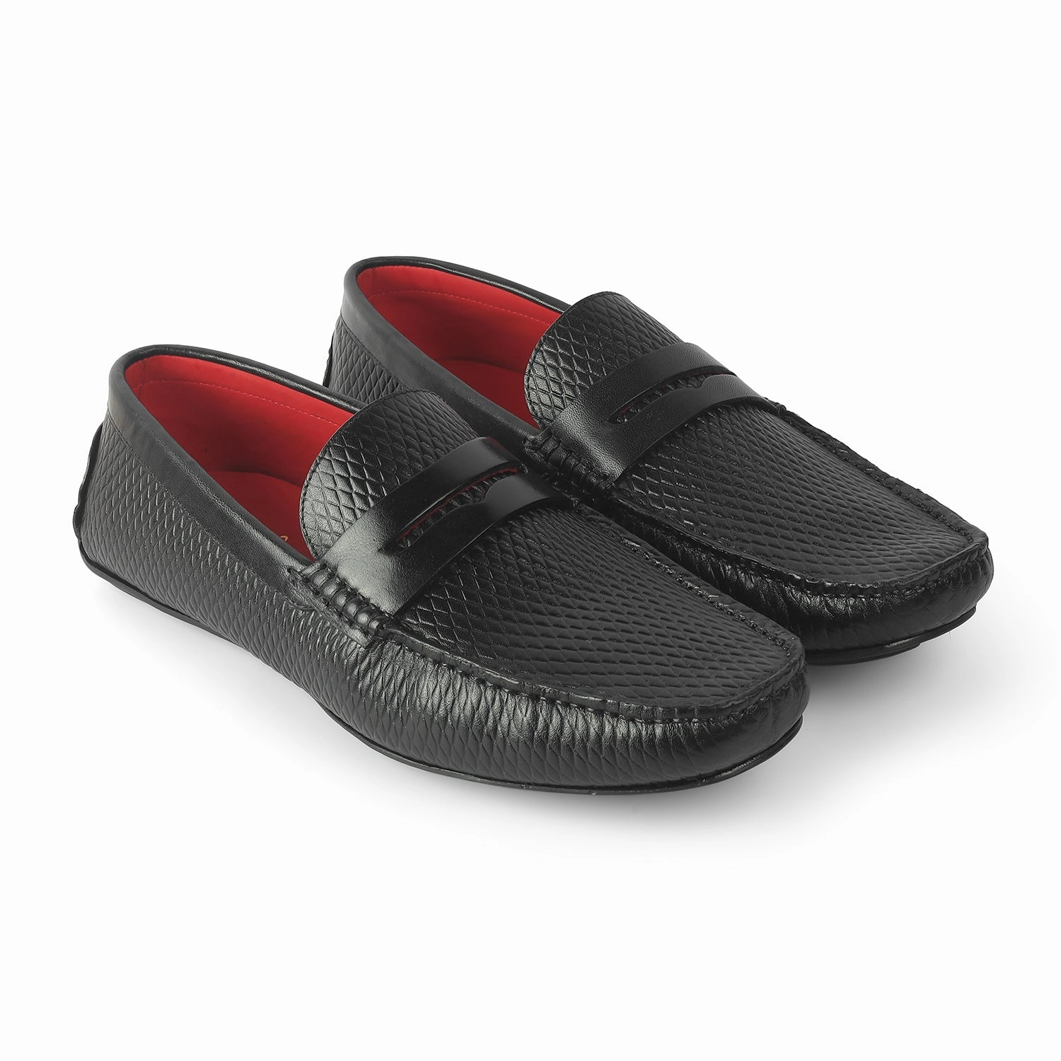 Tresmode Copen Black Men's Leather Penny Driving Loafers American Classics Hampton Loafers