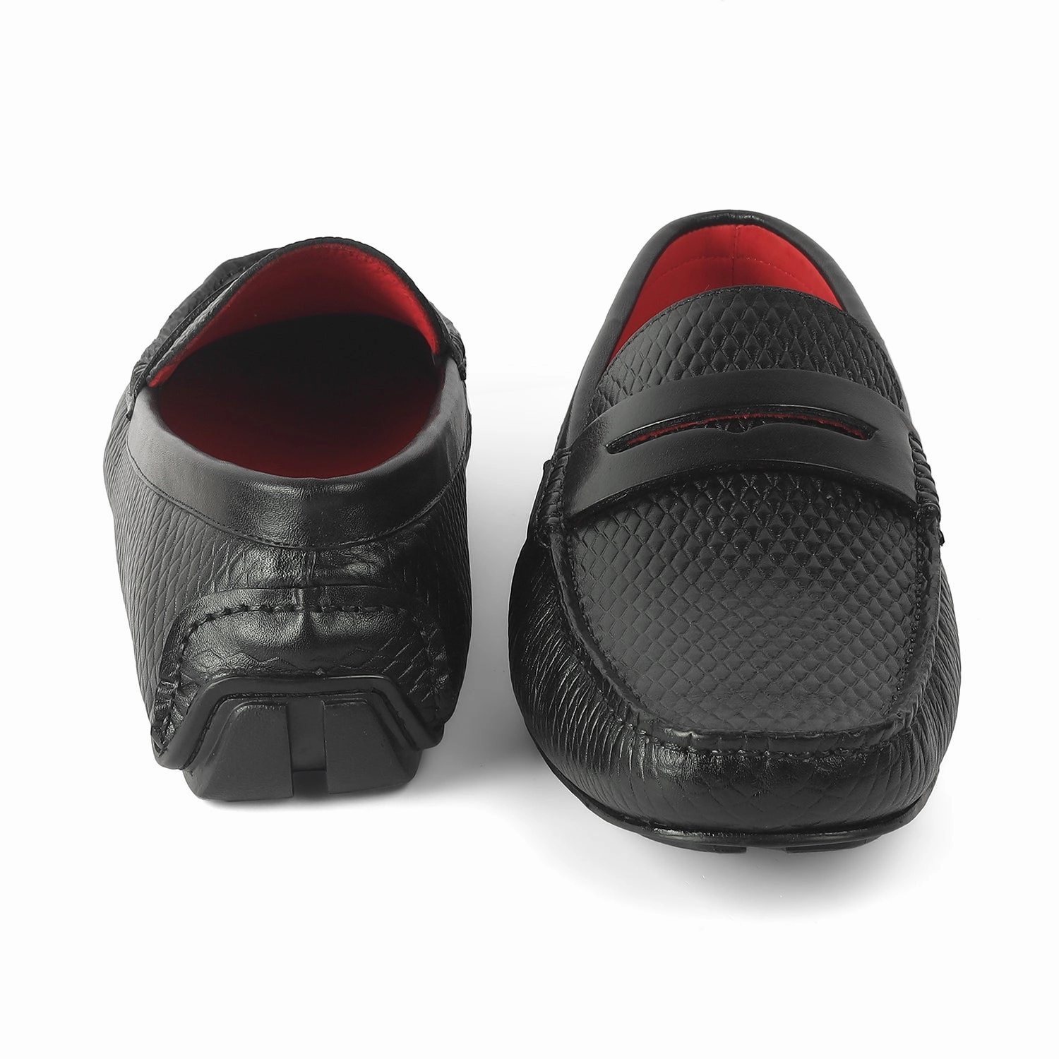 Velvet Loafers With Tuxedo Tresmode Copen Black Men's Leather Penny Driving Loafers