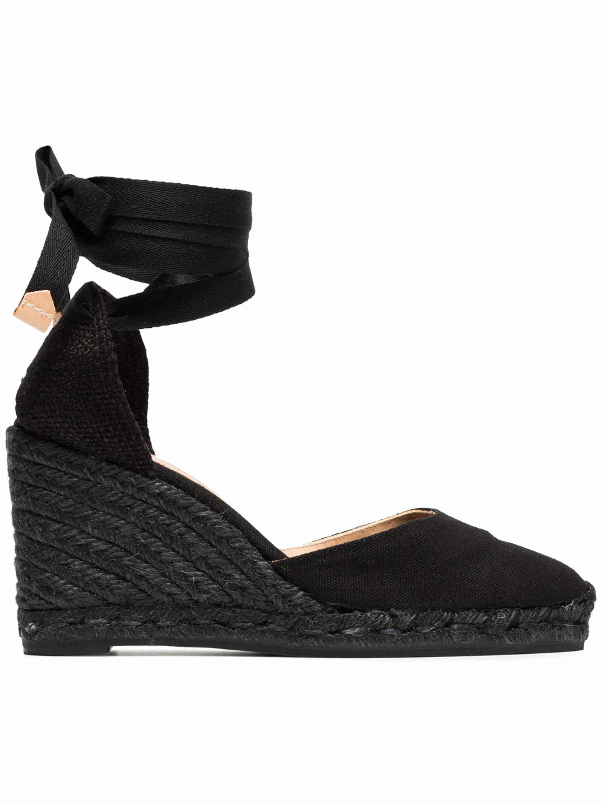 black carina 80 canvas wedge espadrilles Espadrilles Soda