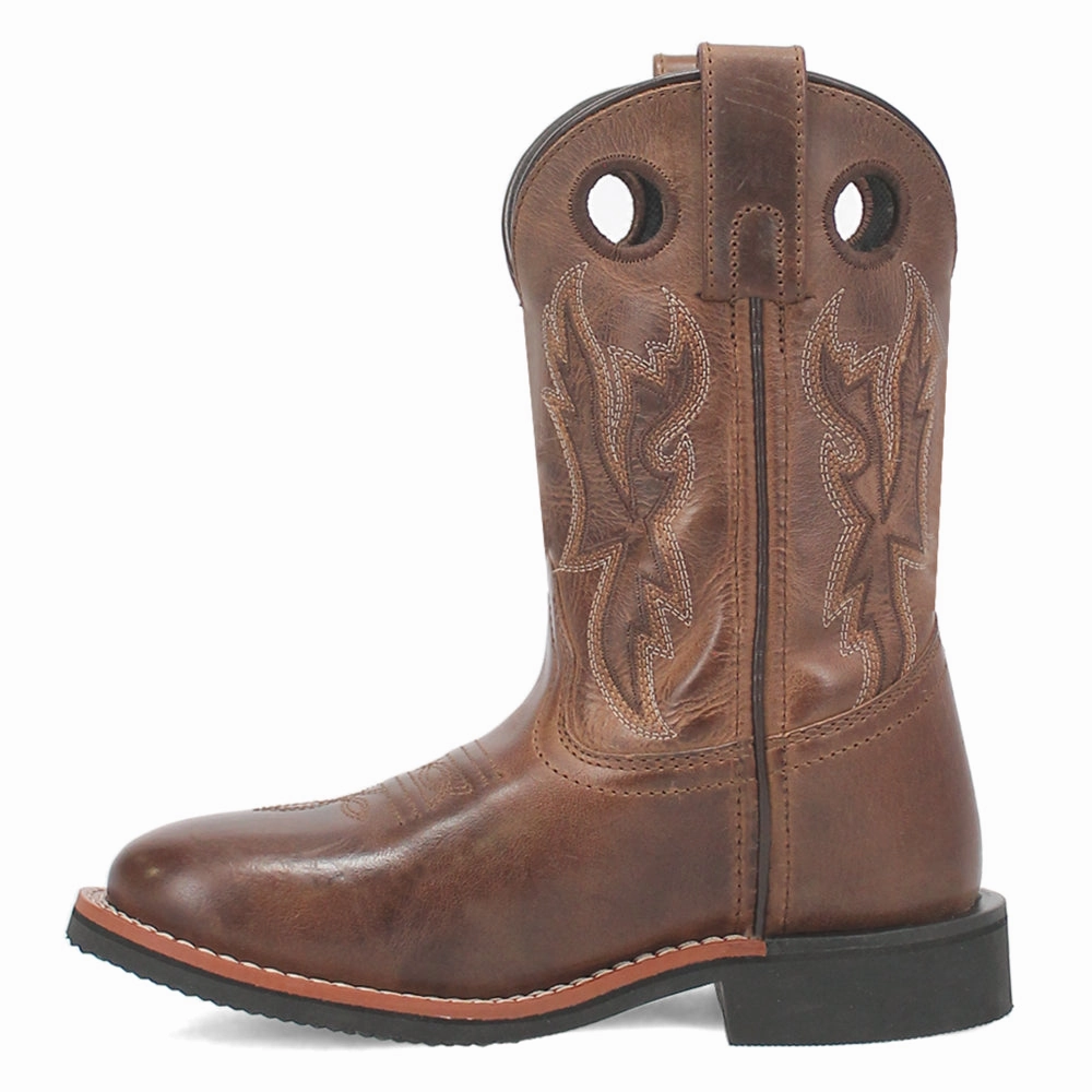 Lil' Dawson Round Toe Cowboy Boots (Little Kid-Big Kid) Dressage Boots